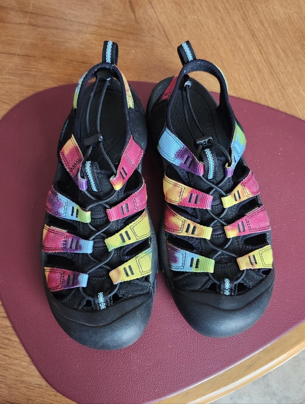 Keen Newport Retro Tie Dye Hybrid Sandals Sz 10
